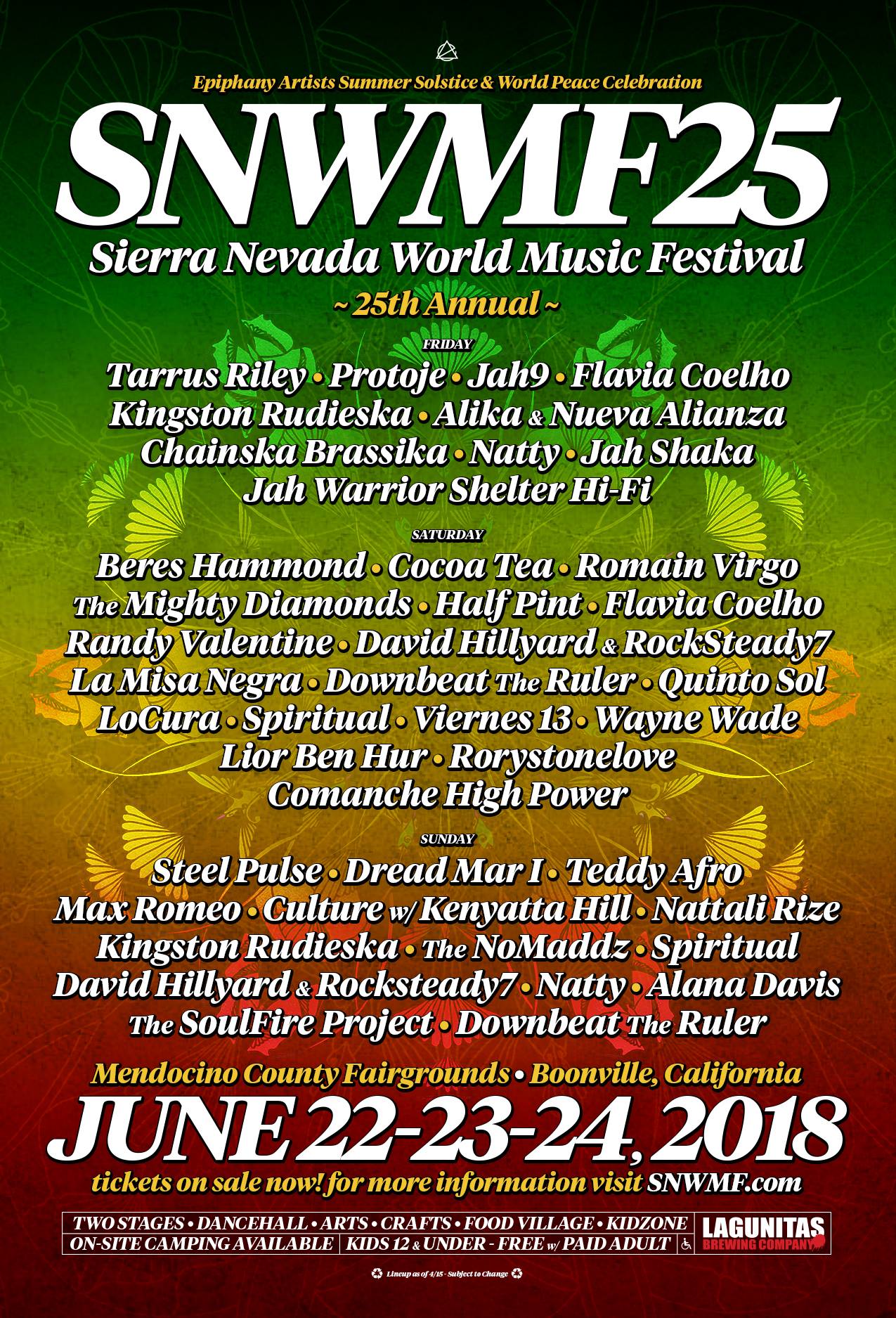 Sierra Nevada World Music Festival OUFAH MUSIC